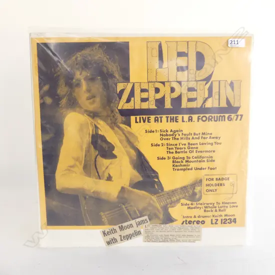 Led Zeppelin, Live At The L.A. Forum 6/77, double album